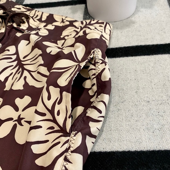 🌺 Authentic Hawaii Duke Kahanamoku Hawaiian Board Shorts Swim Trunks Flowers - Picture 6 of 12